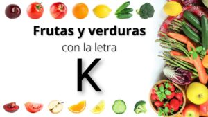 Frutas y verduras con k