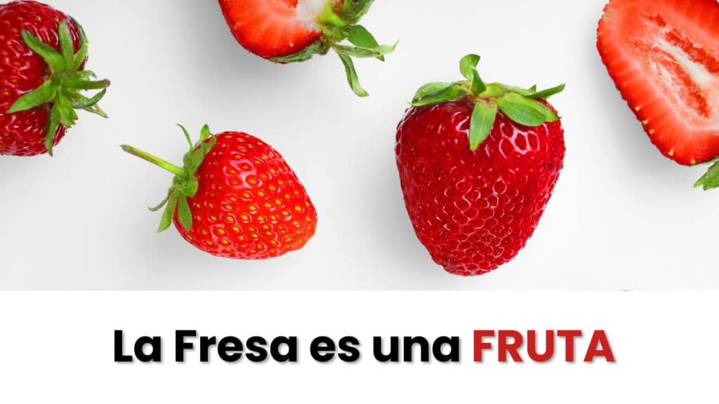 Fresa fruta o verdura